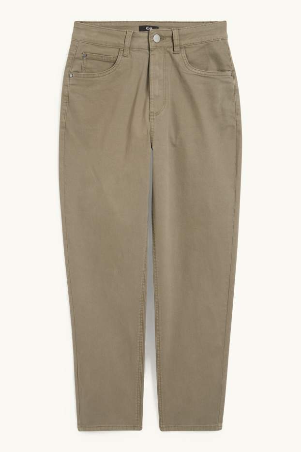 Women - Mom jeans - high waist - green