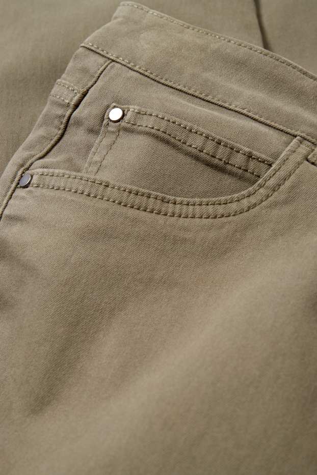 Women - Mom jeans - high waist - green