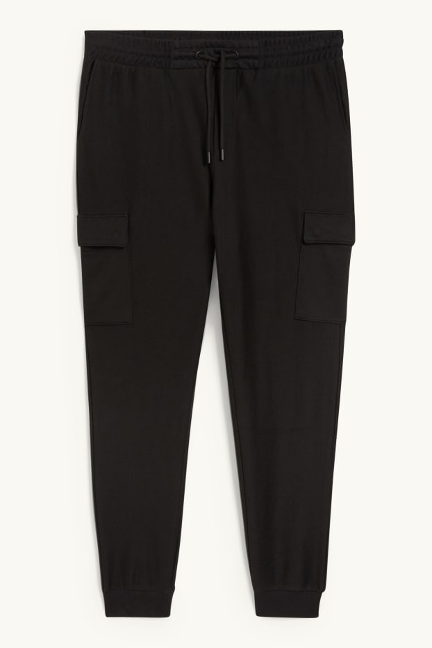 Herren - Cargo-Jogginghose - schwarz