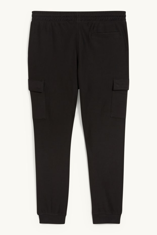 Herren - Cargo-Jogginghose - schwarz
