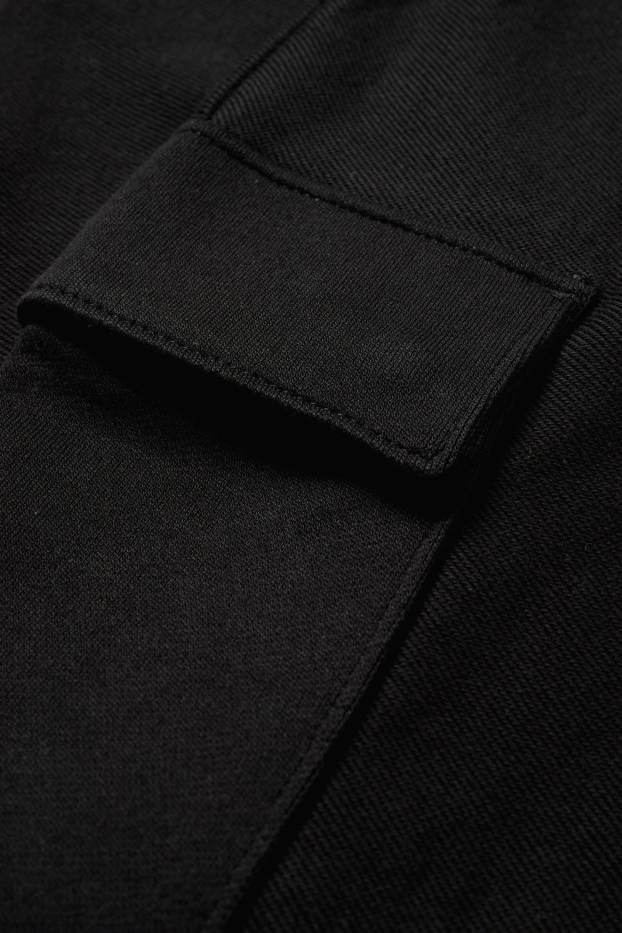 Herren - Cargo-Jogginghose - schwarz