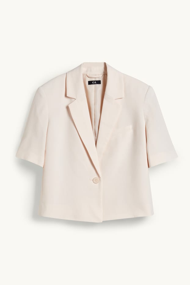 Damen - Blazer - Regular Fit - cremeweiß