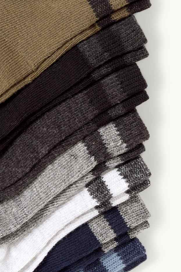 Herren - Multipack 7er - Kurzsocken - khaki