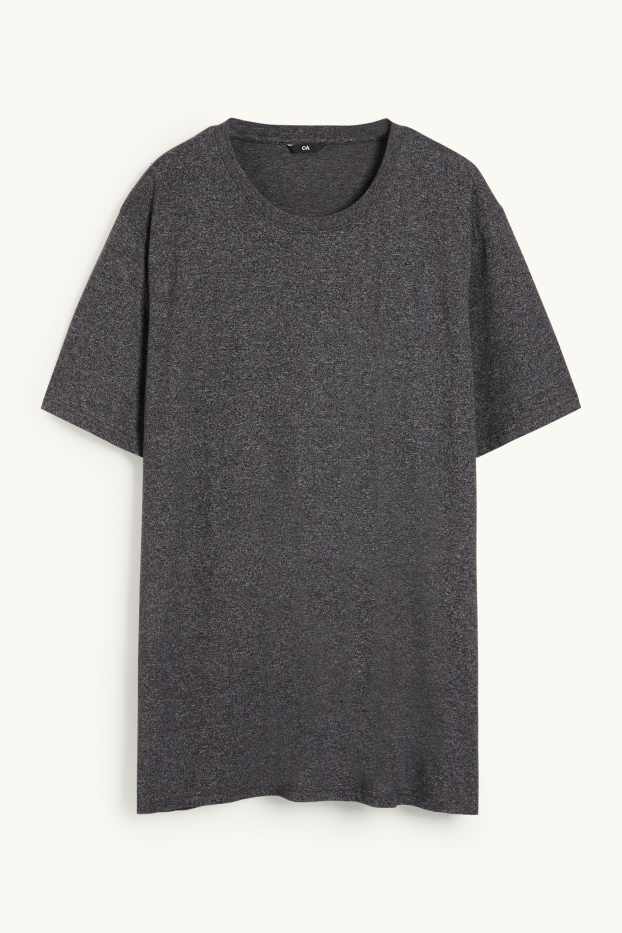 Herren - T-Shirt - schwarz-melange