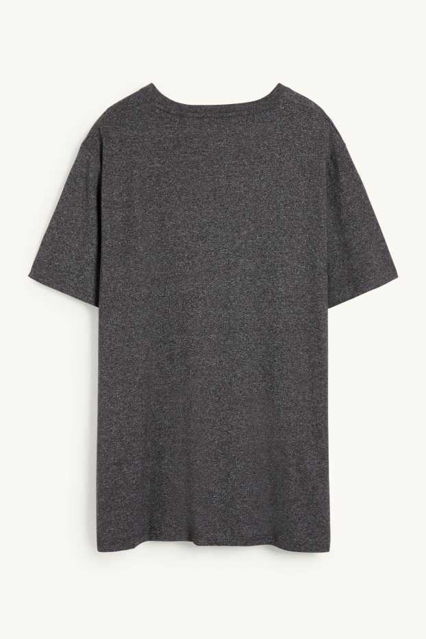 Herren - T-Shirt - schwarz-melange