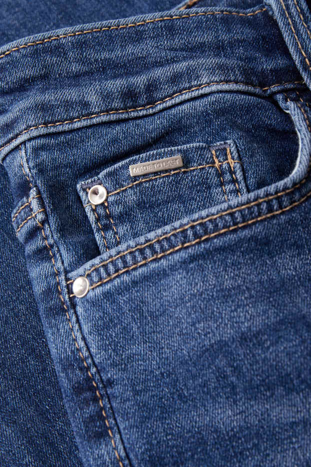 Women - Bootcut jeans - mid-rise waist - LYCRA® - blue denim