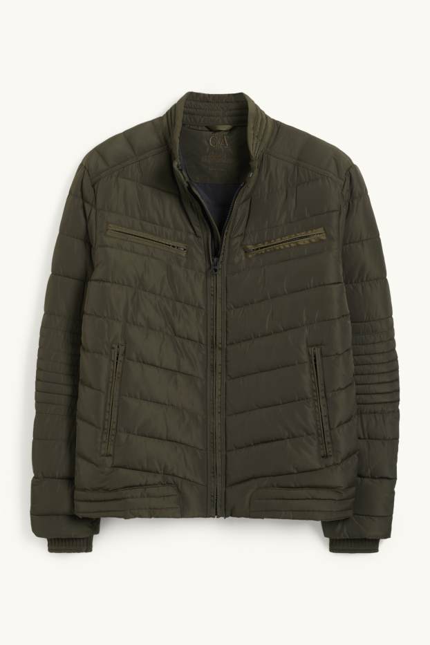 Uomo - Giacca trapuntata - verde scuro