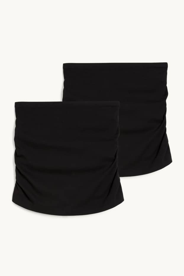 Dames - Set van 2 - buikband - zwart