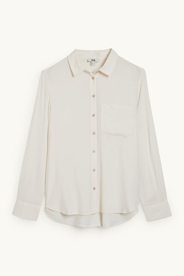 Dames - Blouse - crème wit