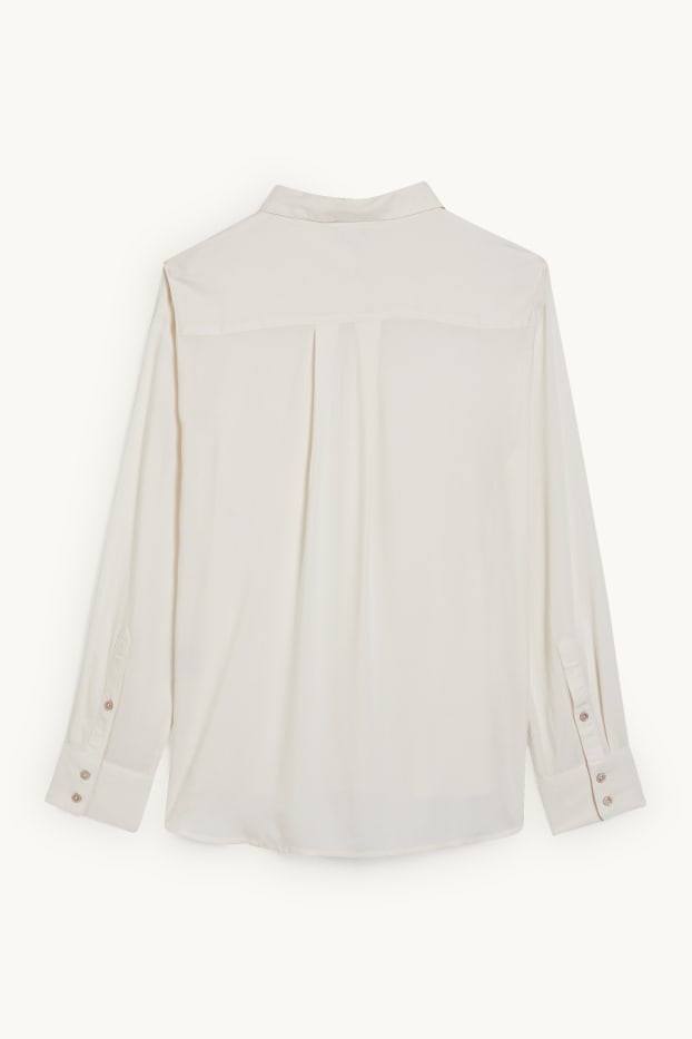 Dames - Blouse - crème wit