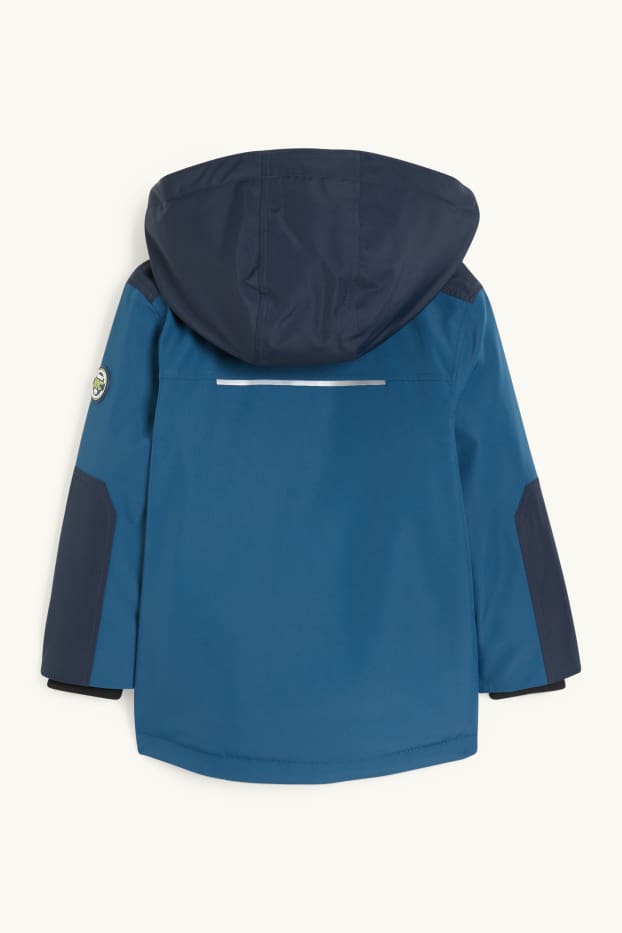 Bambini - Giacca con cappuccio - impermeabile - blu scuro