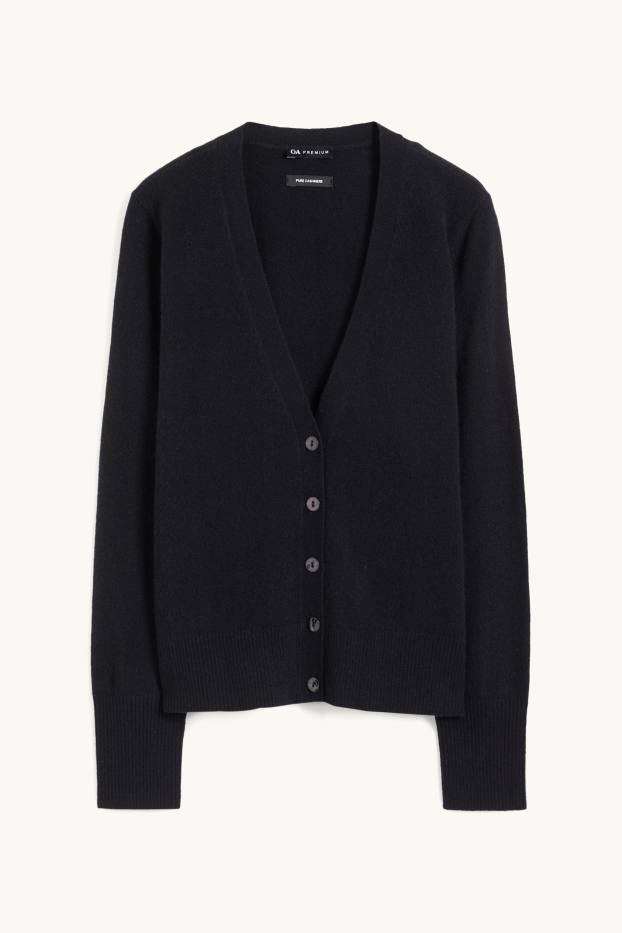 Women - Cashmere cardigan - black