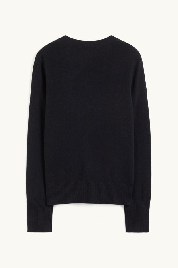 Women - Cashmere cardigan - black