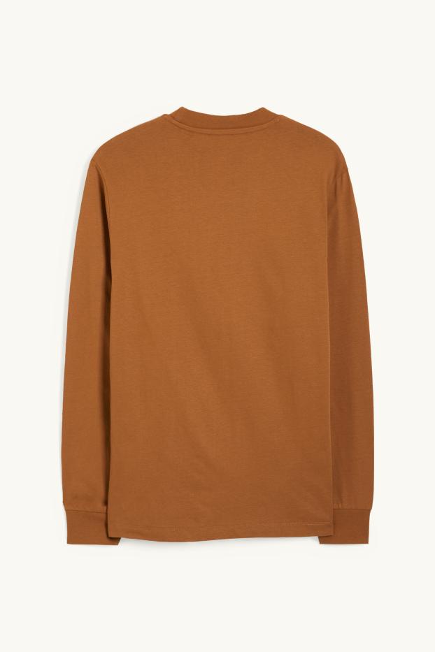 Men - Long sleeve top - havanna