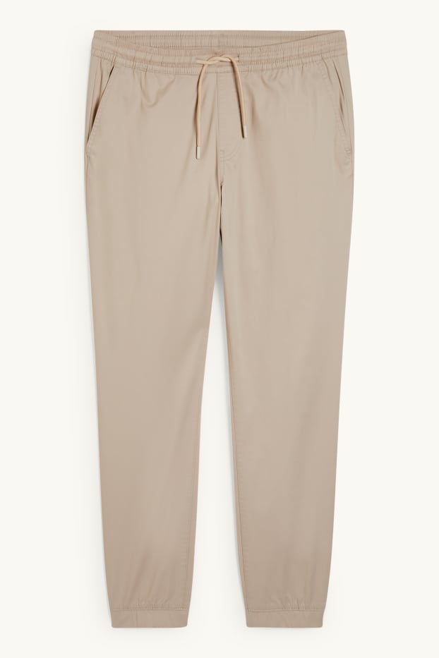 Men - Trousers - slim fit - light beige