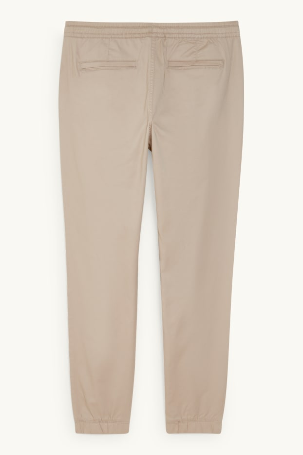 Men - Trousers - slim fit - light beige