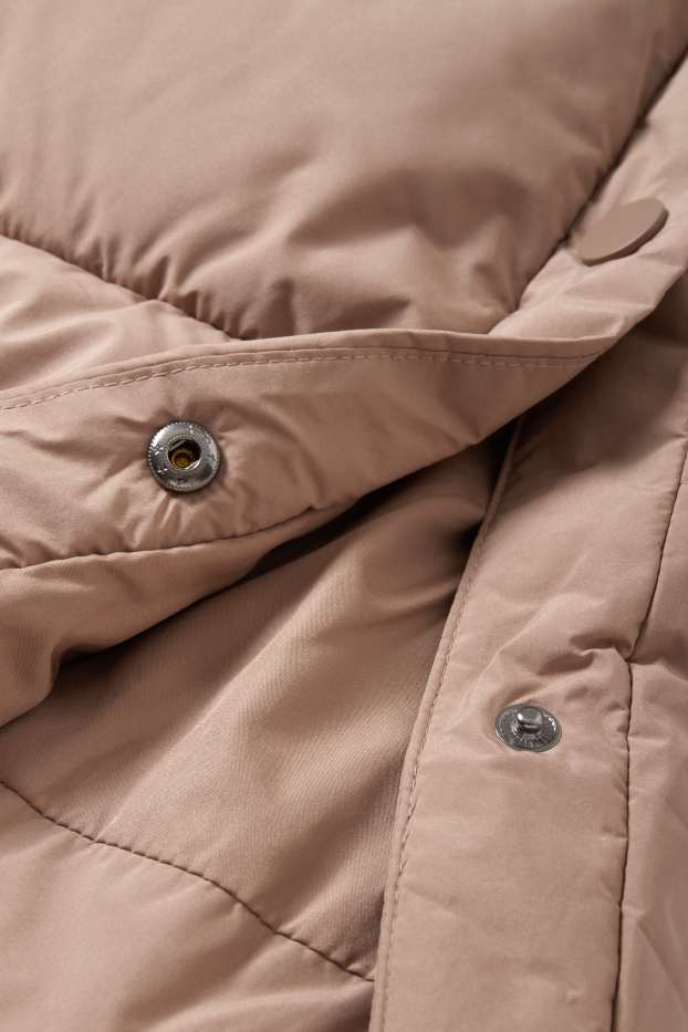Femmes - Doudoune longue sans manches - beige