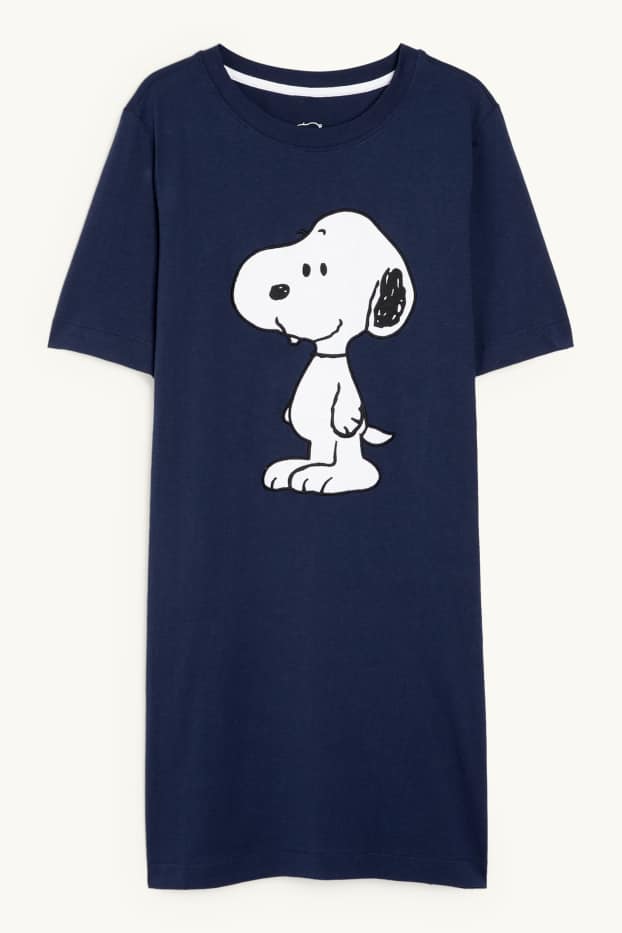 Femmes - Chemise de nuit - Snoopy - bleu foncé