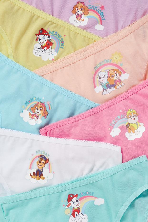 Children Girls - Multipack of 7 - PAW Patrol - briefs - white / yellow
