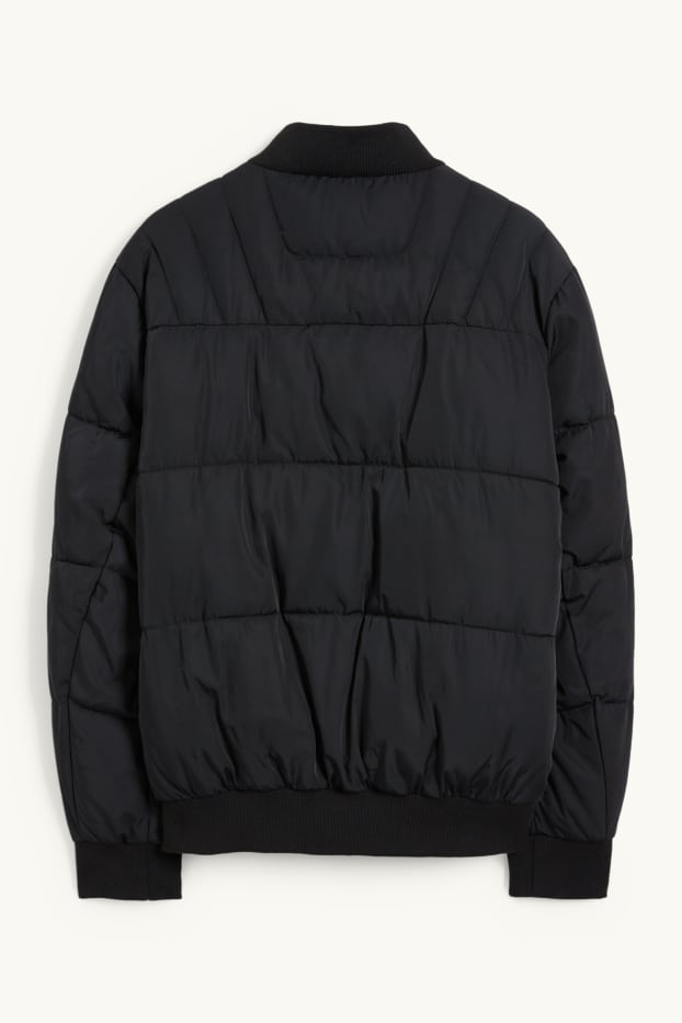 Men - Quilted jacket - water-repellent - black