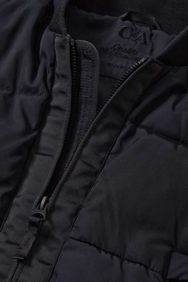 Men - Quilted jacket - water-repellent - black