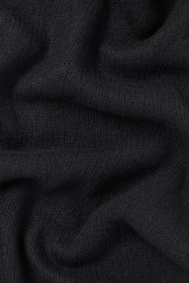 Women - Cashmere scarf - black