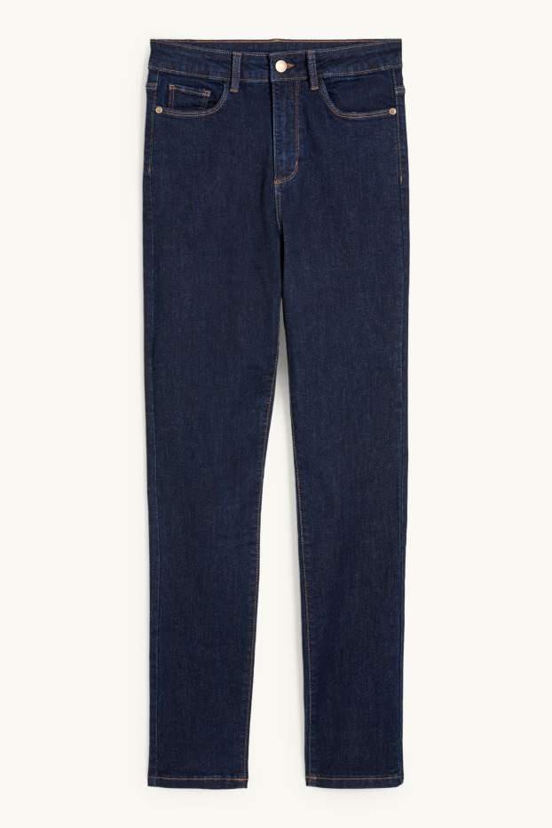Dames - Slim jeans - high waist - LYCRA® - jeansdonkerblauw