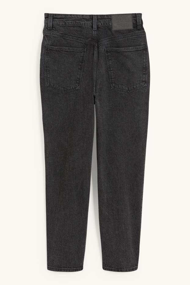 Damen - Mom Jeans - High Waist - LYCRA® - jeansgrau