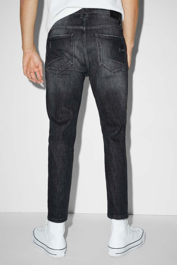 Hommes - Carrot jean - LYCRA® - jean gris foncé