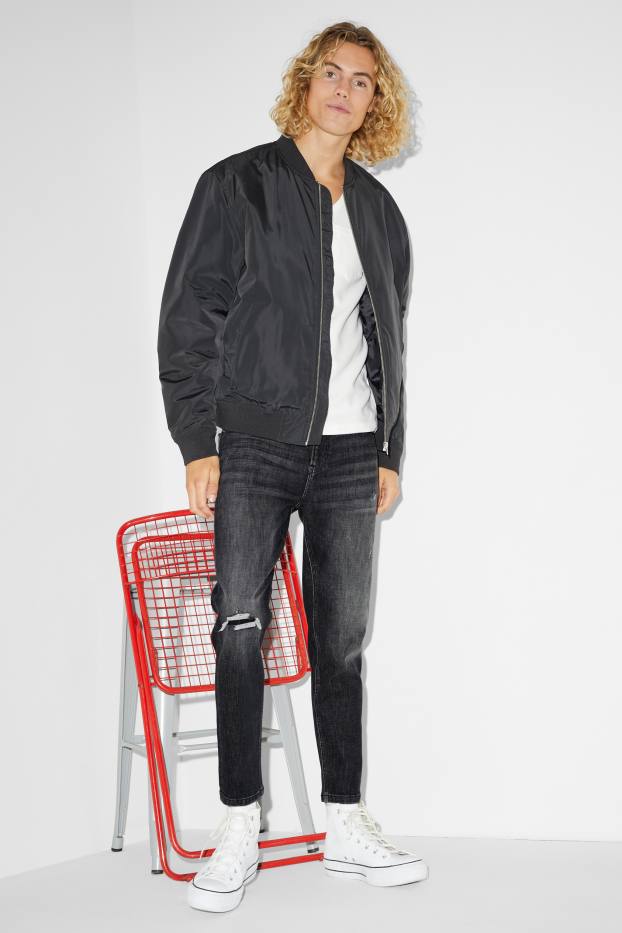 Hommes - Carrot jean - LYCRA® - jean gris foncé