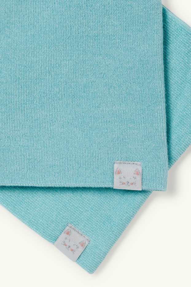 Children Girls - Set - hat and snood - 2 piece - mint green
