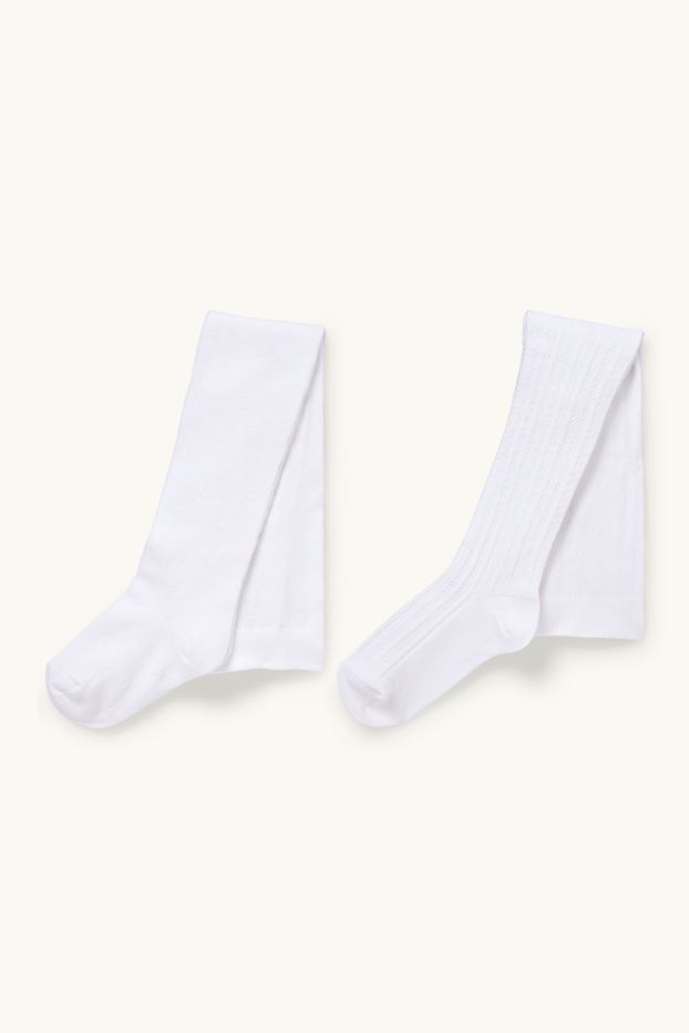 Nadó nena - Paquet de 2 - leotards per a nadó - blanc