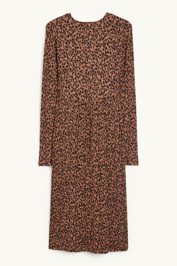 Femmes - Robe d’allaitement - à motif - marron