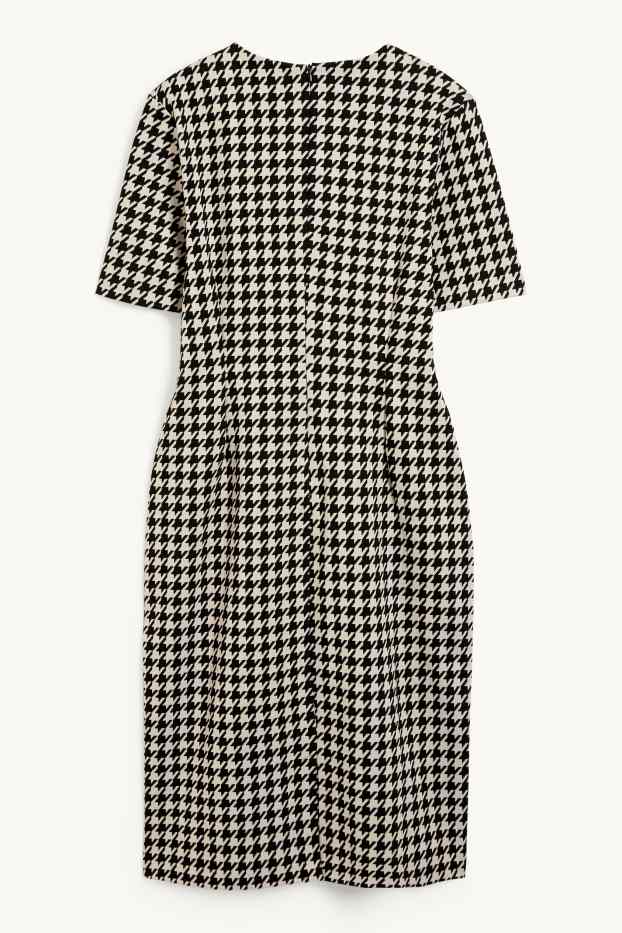 Femmes - Robe étui - à motif - noir / beige
