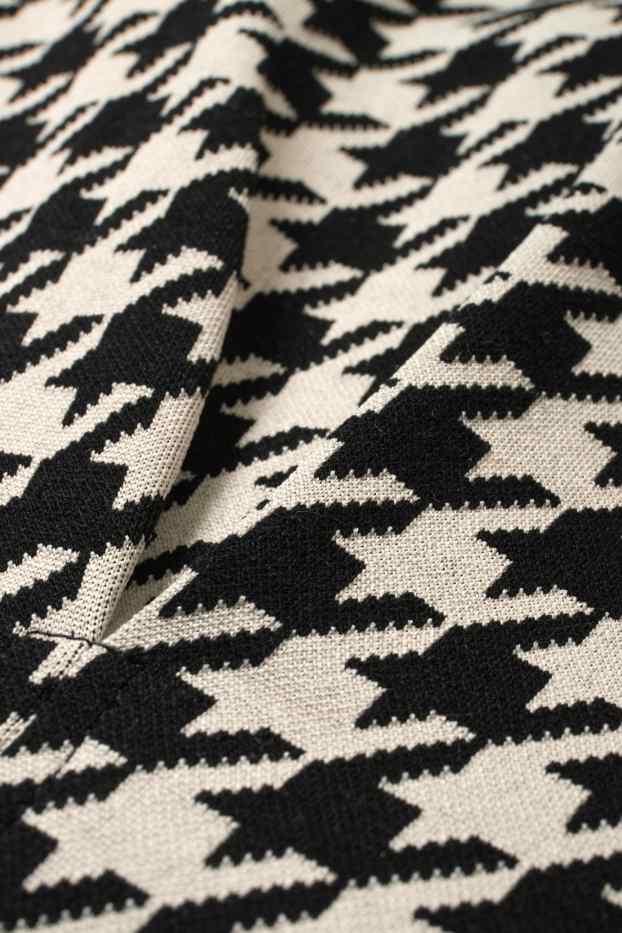 Femmes - Robe étui - à motif - noir / beige