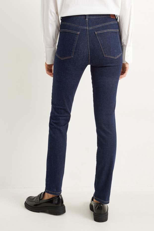 Dames - Slim jeans - high waist - LYCRA® - jeansdonkerblauw