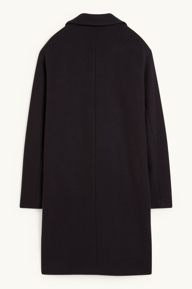Donna - Cappotto - misto lana - blu scuro