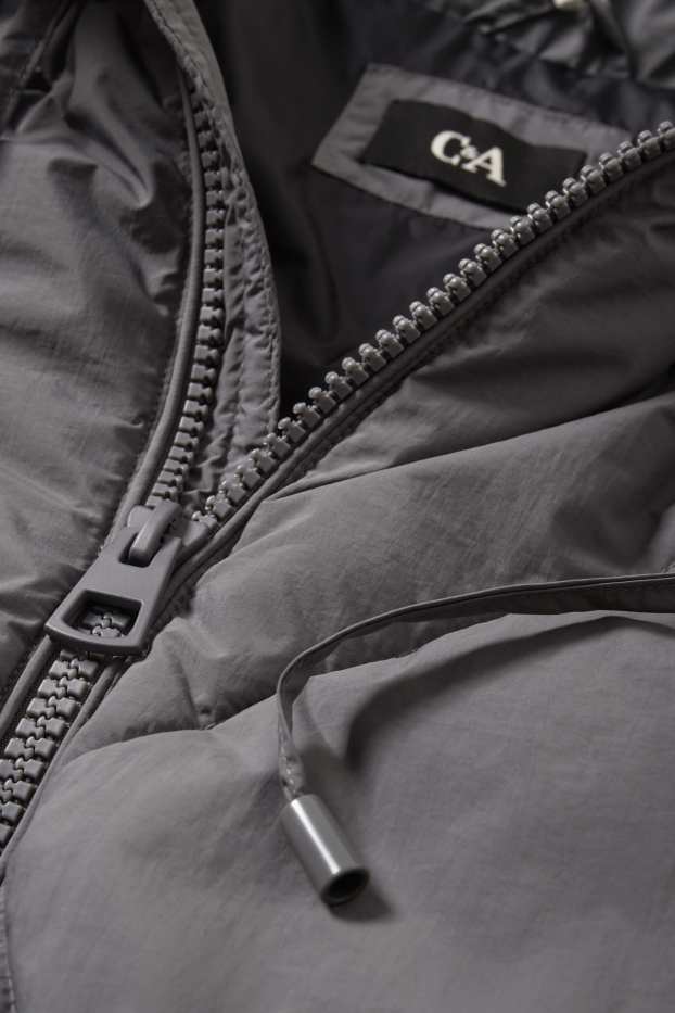 Women - Quilted jacket - gray