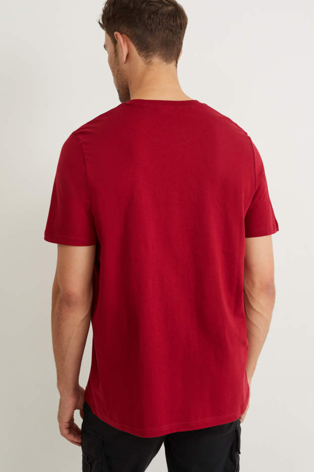 Heren - T-shirt - rood