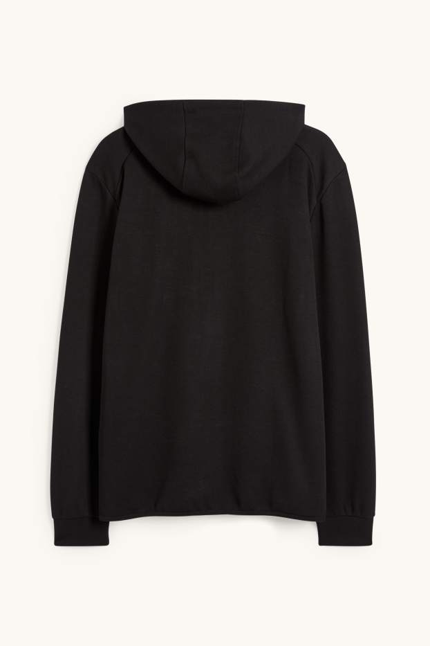 Hommes - Sweat de sport à capuche - noir