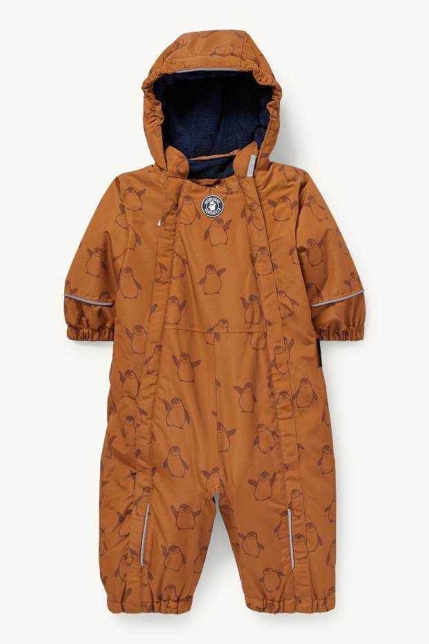 Baby: jongens - Babysneeuwpak met capuchon - bruin