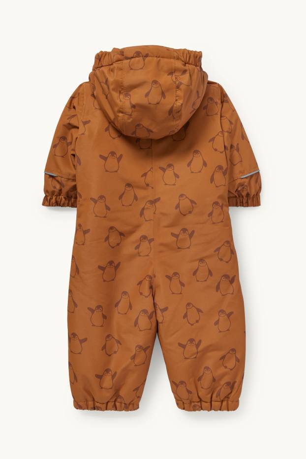 Baby: jongens - Babysneeuwpak met capuchon - bruin