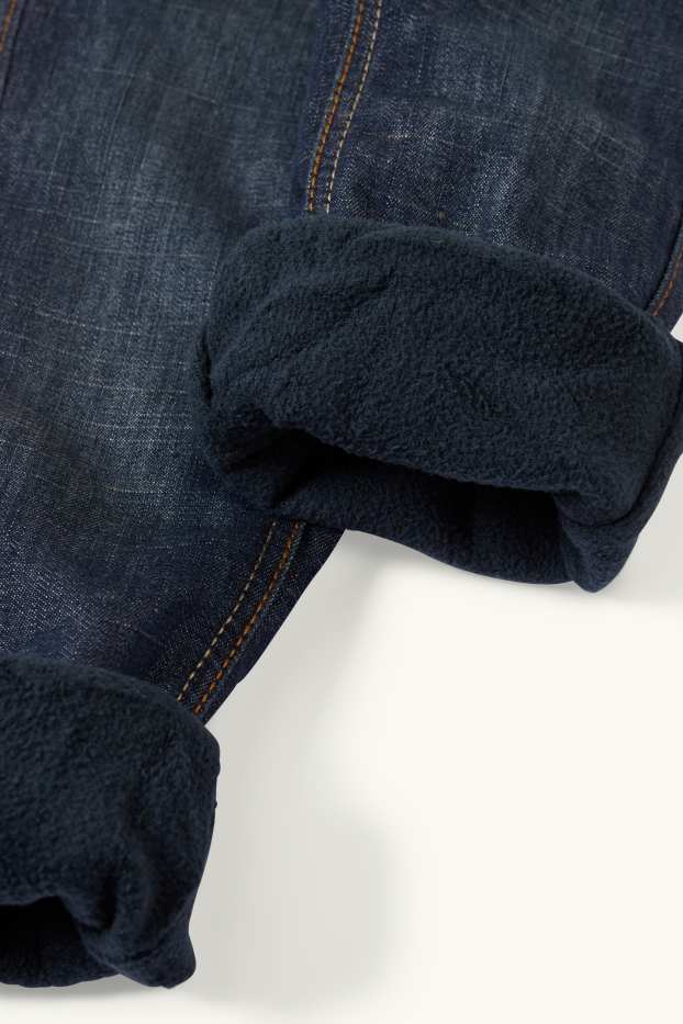 Children Boys - Slim jeans - thermal jeans - denim-dark blue
