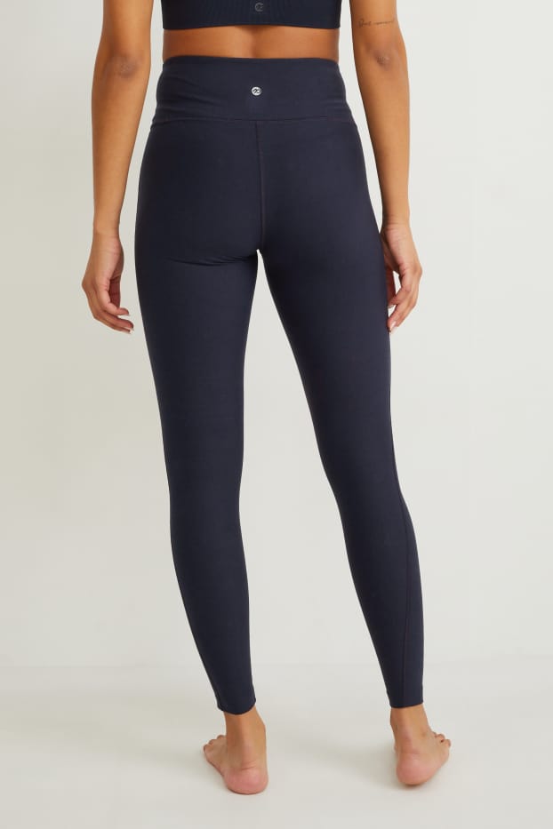 Damen - Sport-Leggings - 4 Way Stretch - dunkelblau
