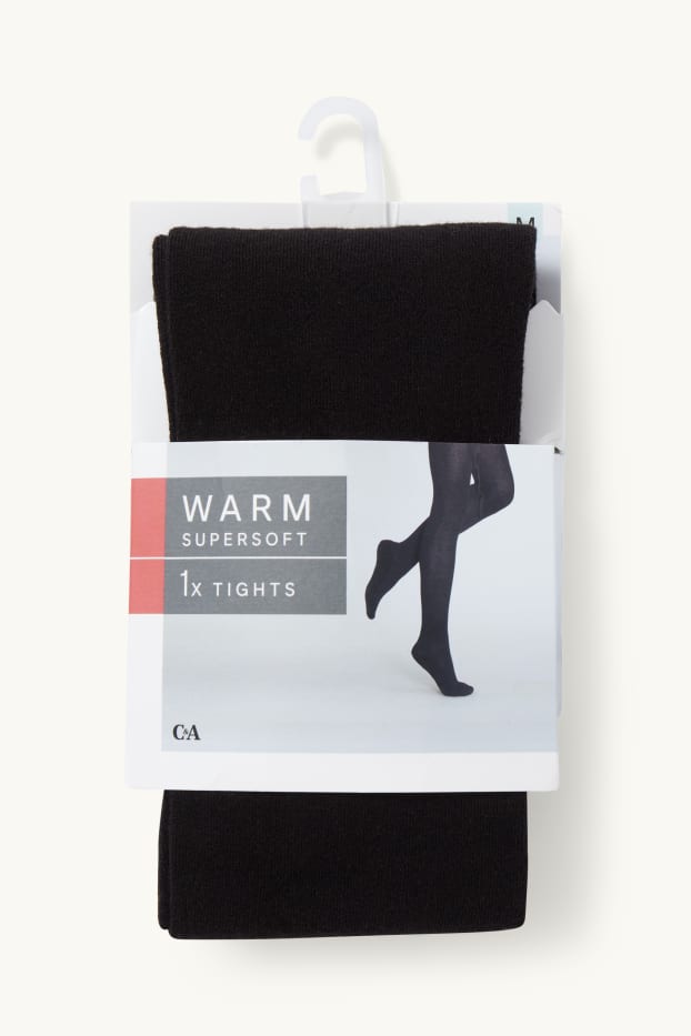 Women - Thermal tights - black