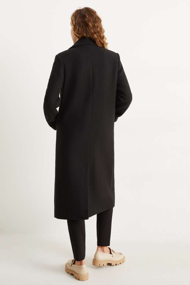Dona - Abric - mescla de llana - negre