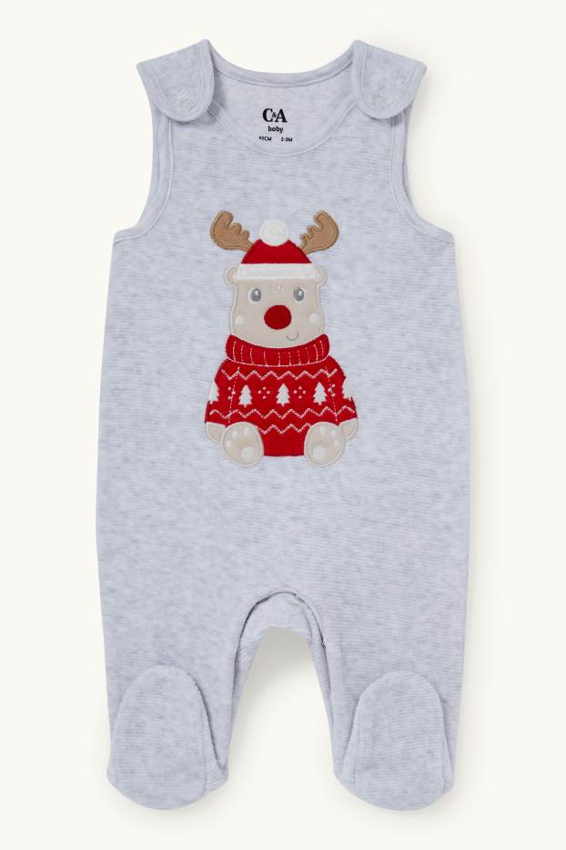Nadó nen - Rudolf - pijama d’una peça - 2 peces - gris clar
