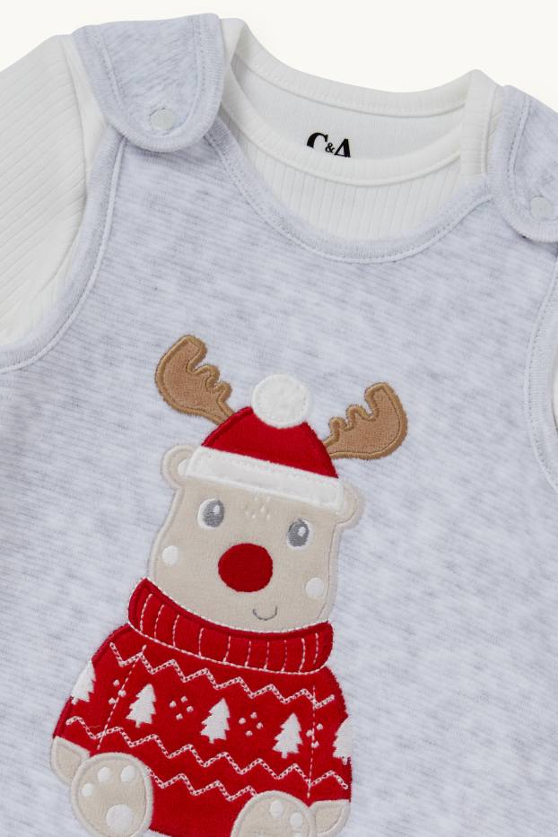 Nadó nen - Rudolf - pijama d’una peça - 2 peces - gris clar
