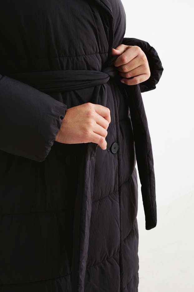 Dona - Abric embuatat - negre