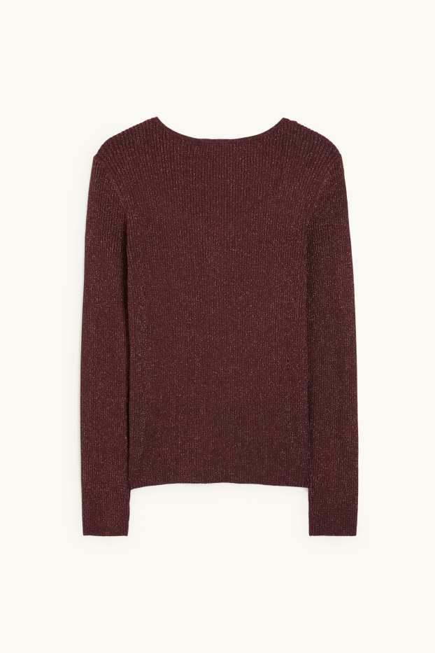 Damen - Pullover - bordeaux